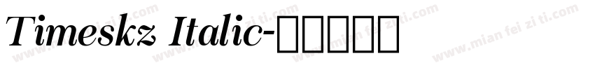 Timeskz Italic字体转换